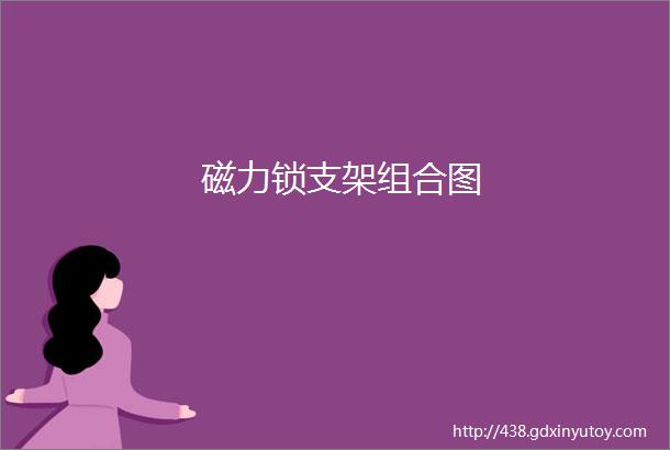 磁力锁支架组合图