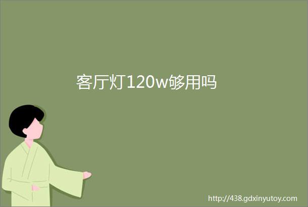 客厅灯120w够用吗