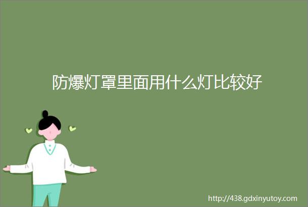 防爆灯罩里面用什么灯比较好