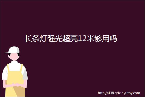 长条灯强光超亮12米够用吗