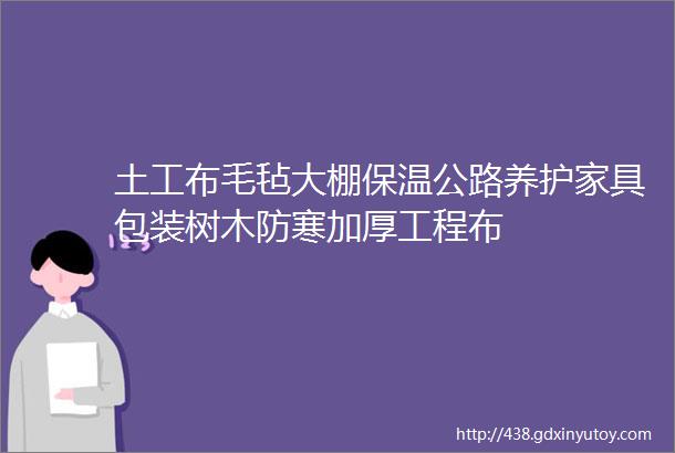 土工布毛毡大棚保温公路养护家具包装树木防寒加厚工程布