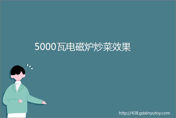 5000瓦电磁炉炒菜效果